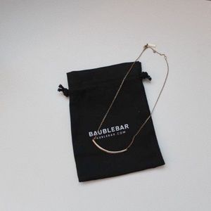 Baublebar gold bar necklace!